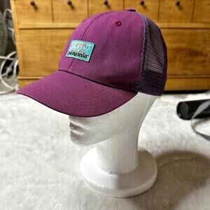 Patagonia Unisex Purple Snapback Mesh Trucker Hat Cap
